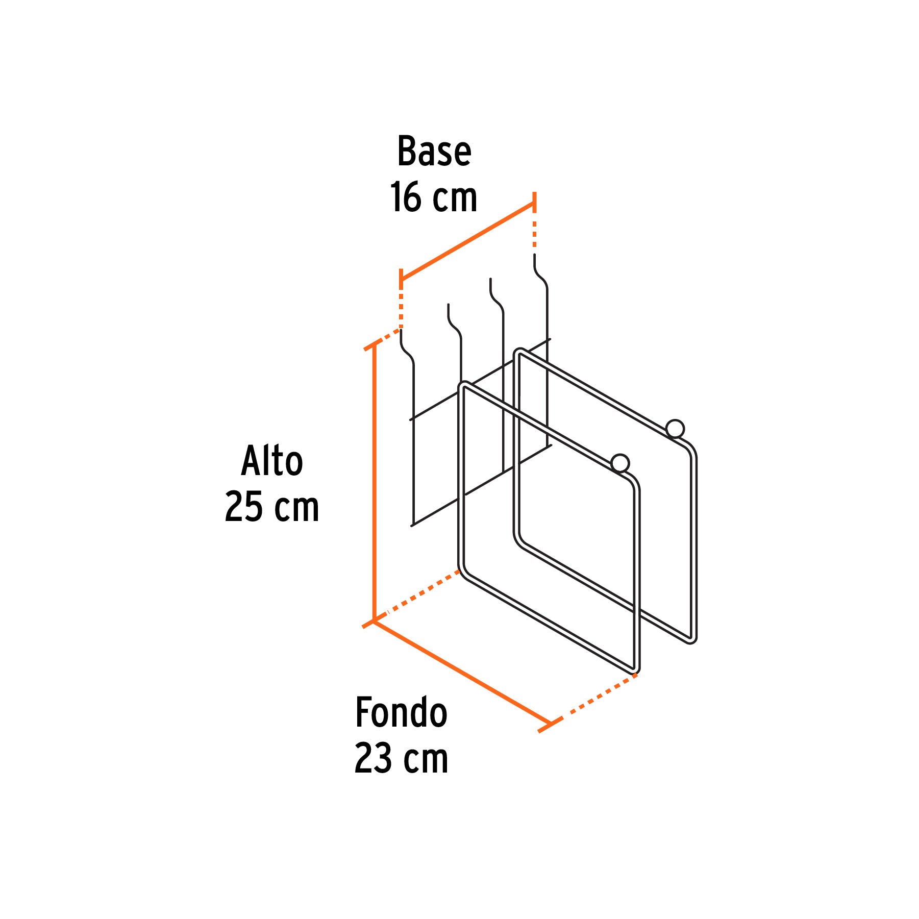 Rack para hachas, Truper, 50357