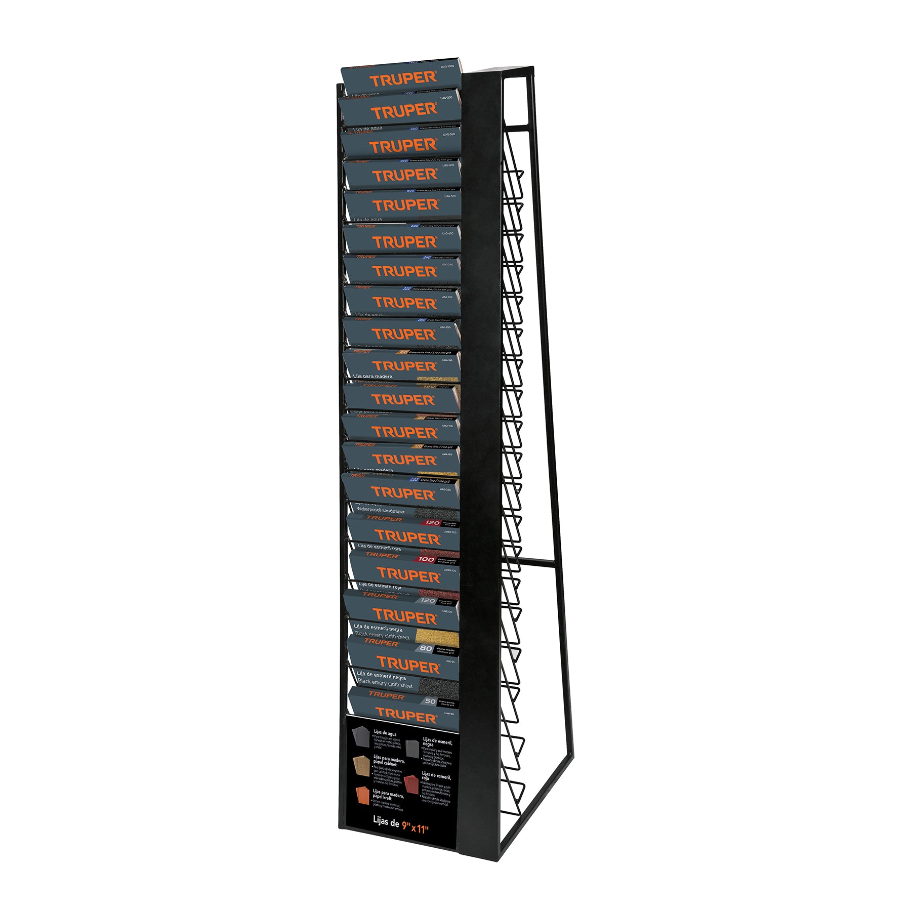 Rack para 19 hojas de lija, Truper, 51578