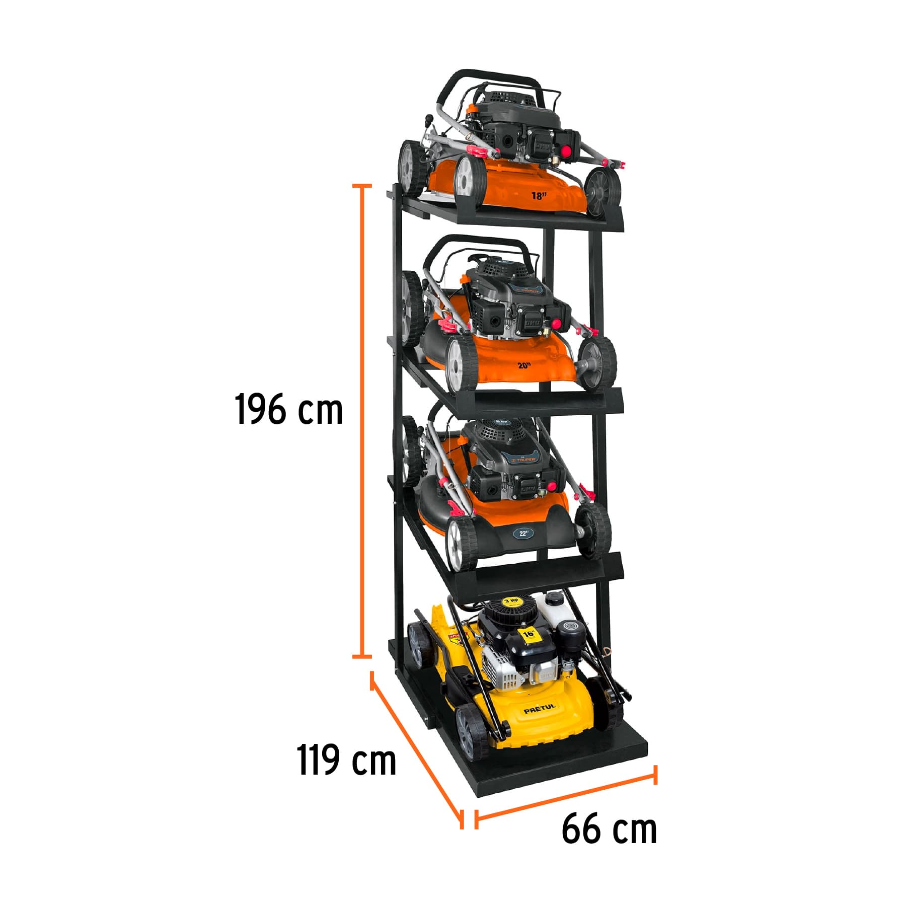 Rack para podadoras, Truper, 50096