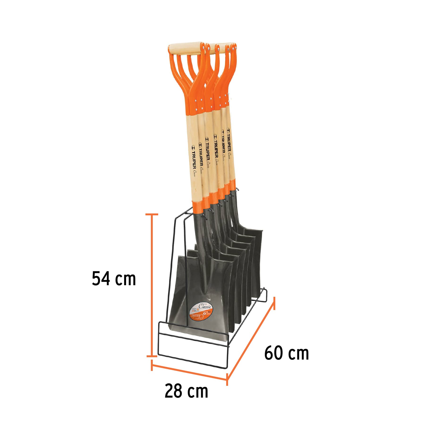 Rack de piso para palas, Truper, 50086