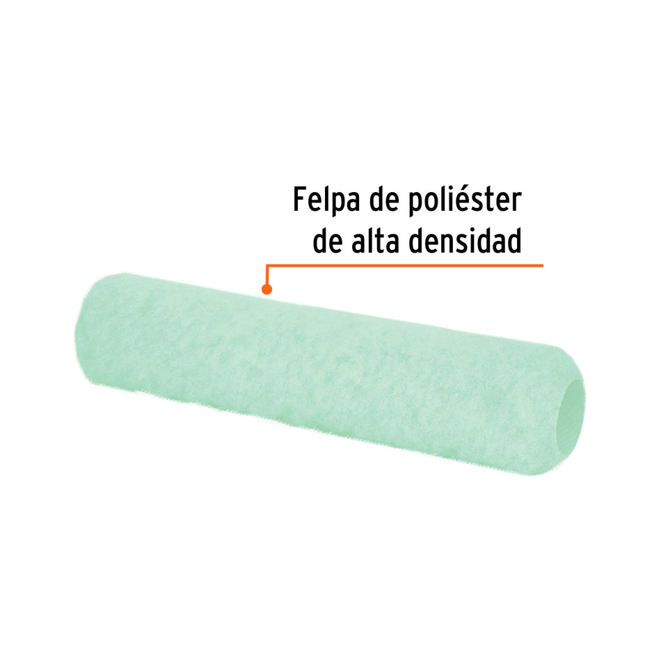 Felpa para rodillo 12' x 5/8' superficies poco rugosas Caja con 6, 13893