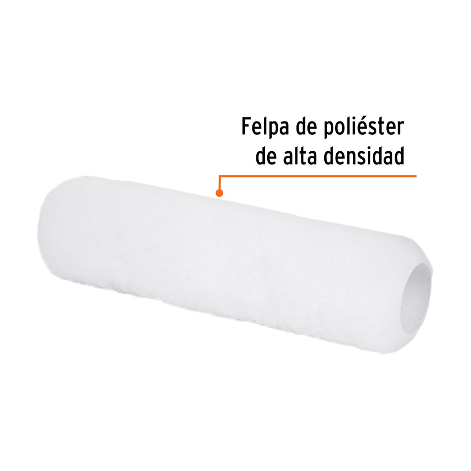 Felpa para rodillo 9' x 3/8' superficies lisas, Truper Caja con 6, 13882