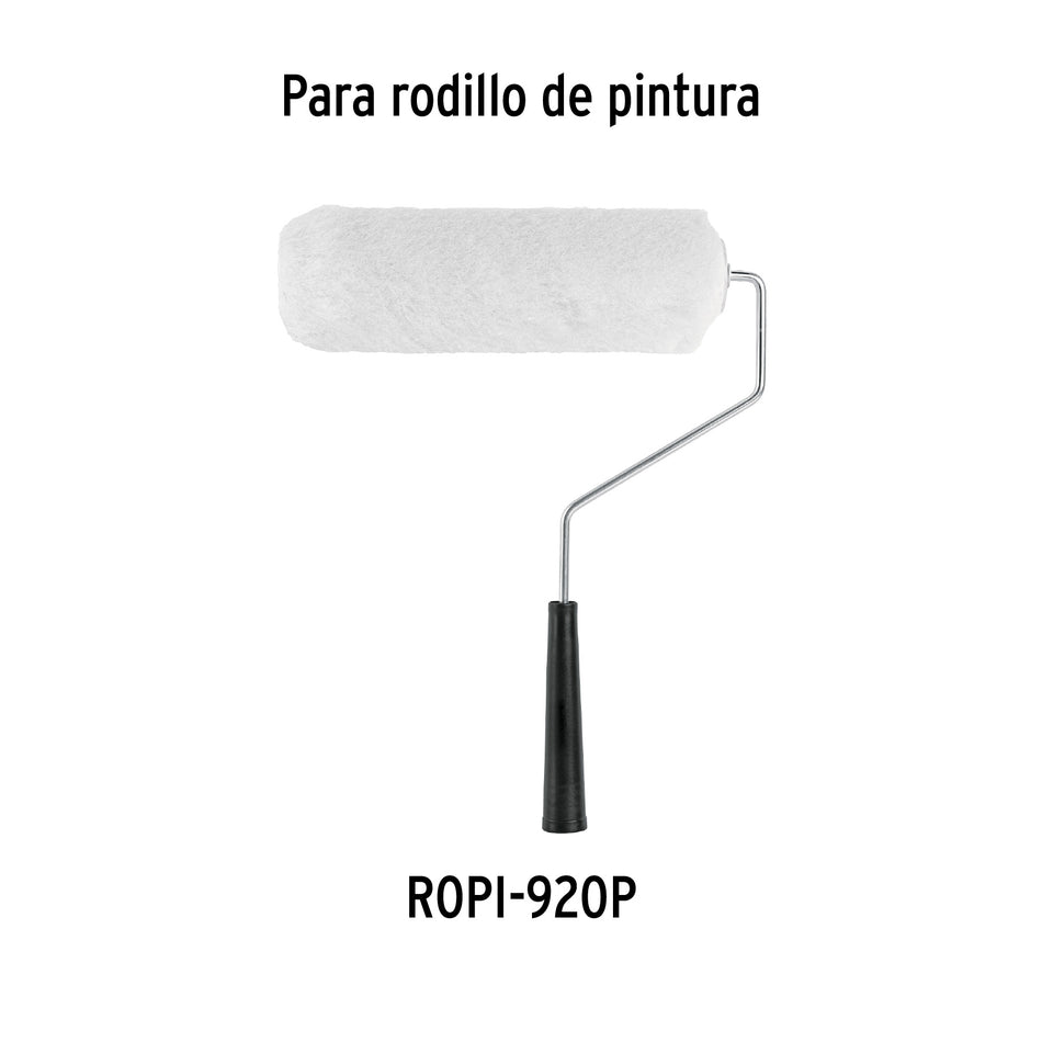 Felpa para rodillo, 9 x 3/4', superficies rugosas, Pretul Caja con 6, 28043