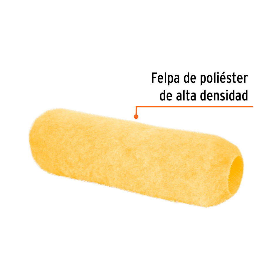 Felpa para rodillo 9' x 3/4' superficies rugosas, Truper Caja con 6, 13884