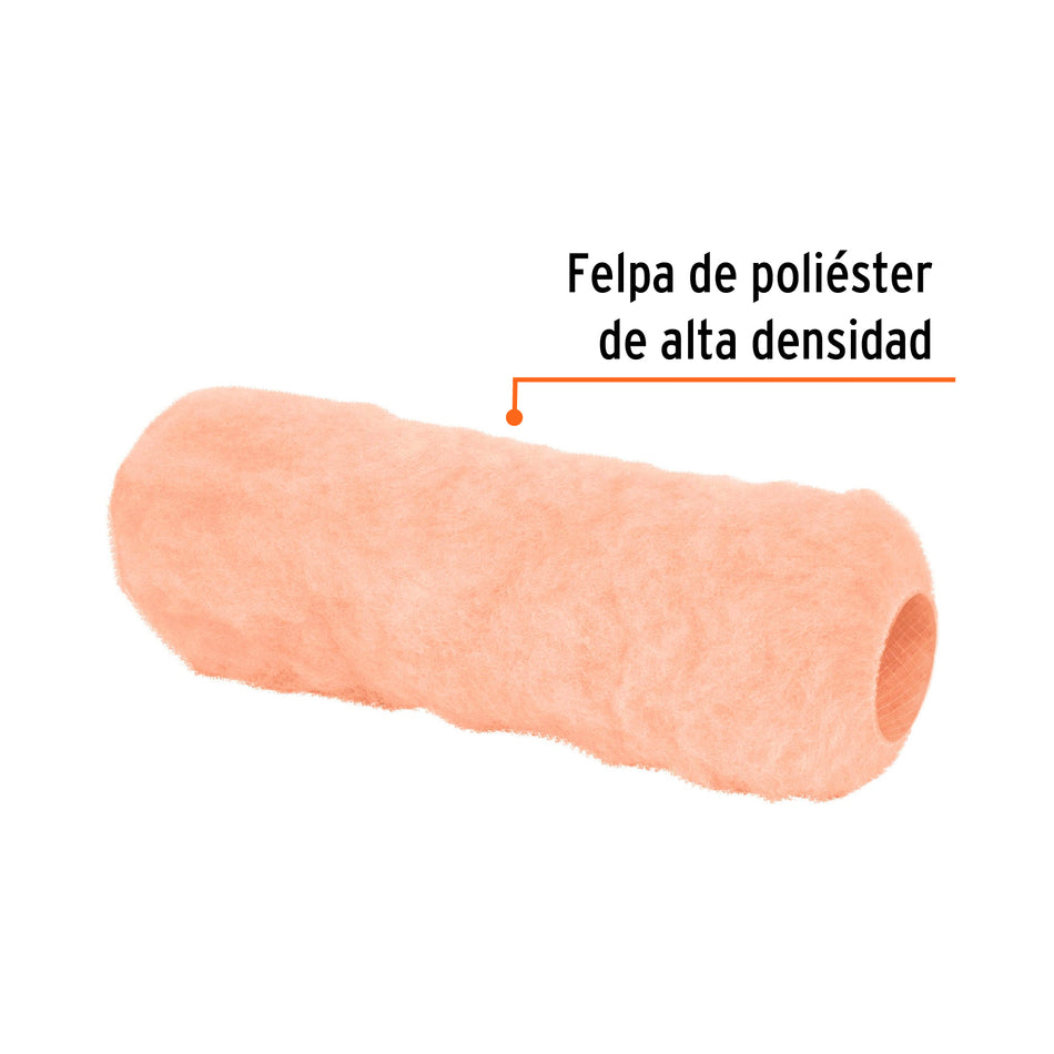Felpa para rodillo 9' x 1' superficies muy rugosas, Truper Caja con 6, 13885