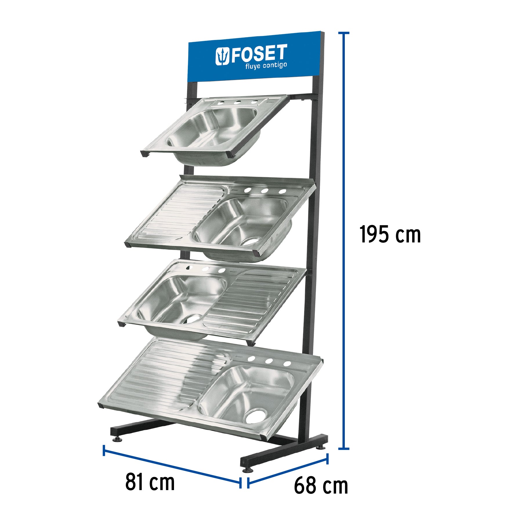 Rack para tarjas, Foset, 56368