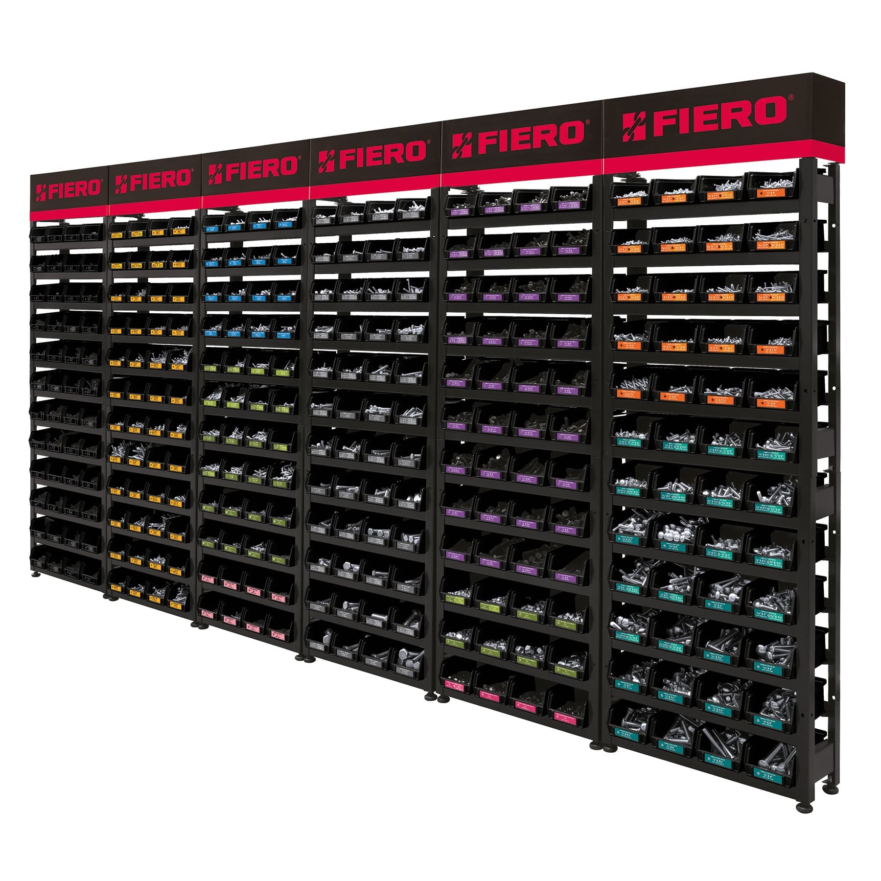 Rack modular con tornillos, 288 gavetas, 55953