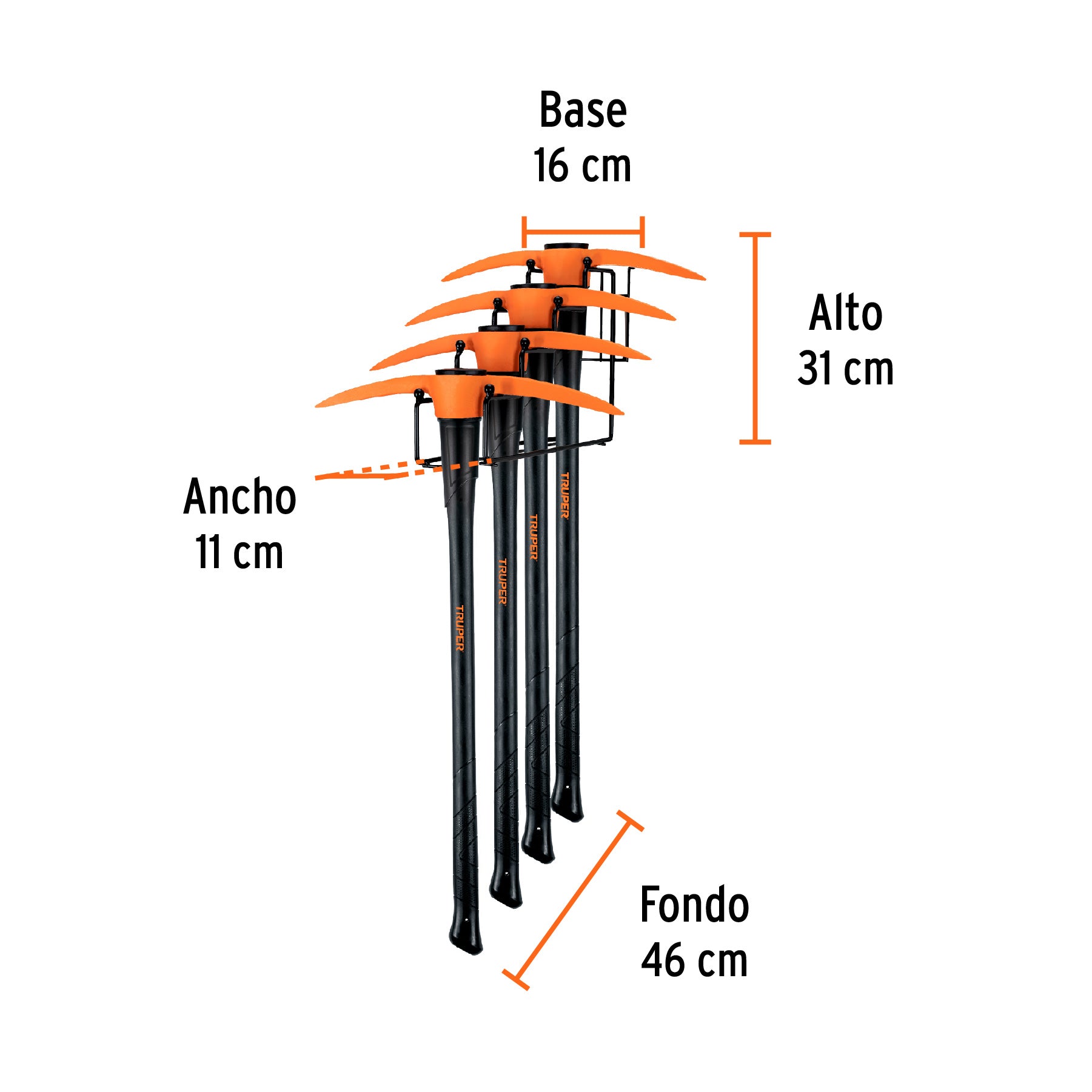 Rack para talachos y zapapicos, Truper, 50077