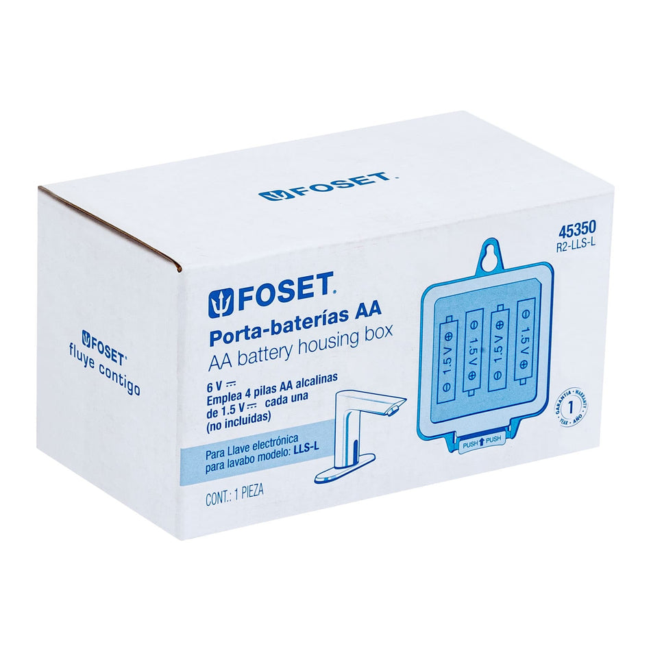 Caja porta pilas para llave de sensor LLS-L, Foset, 45350