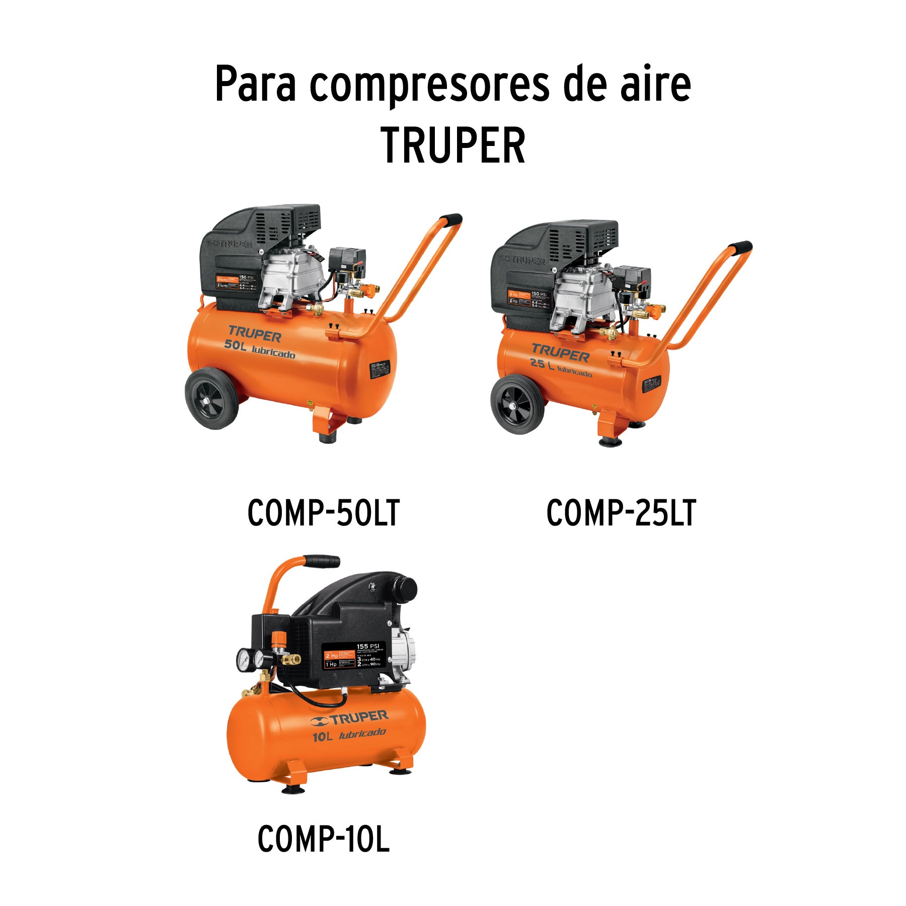 Válvula anti-retorno para compresor, 25/50/10L, Truper, 11931