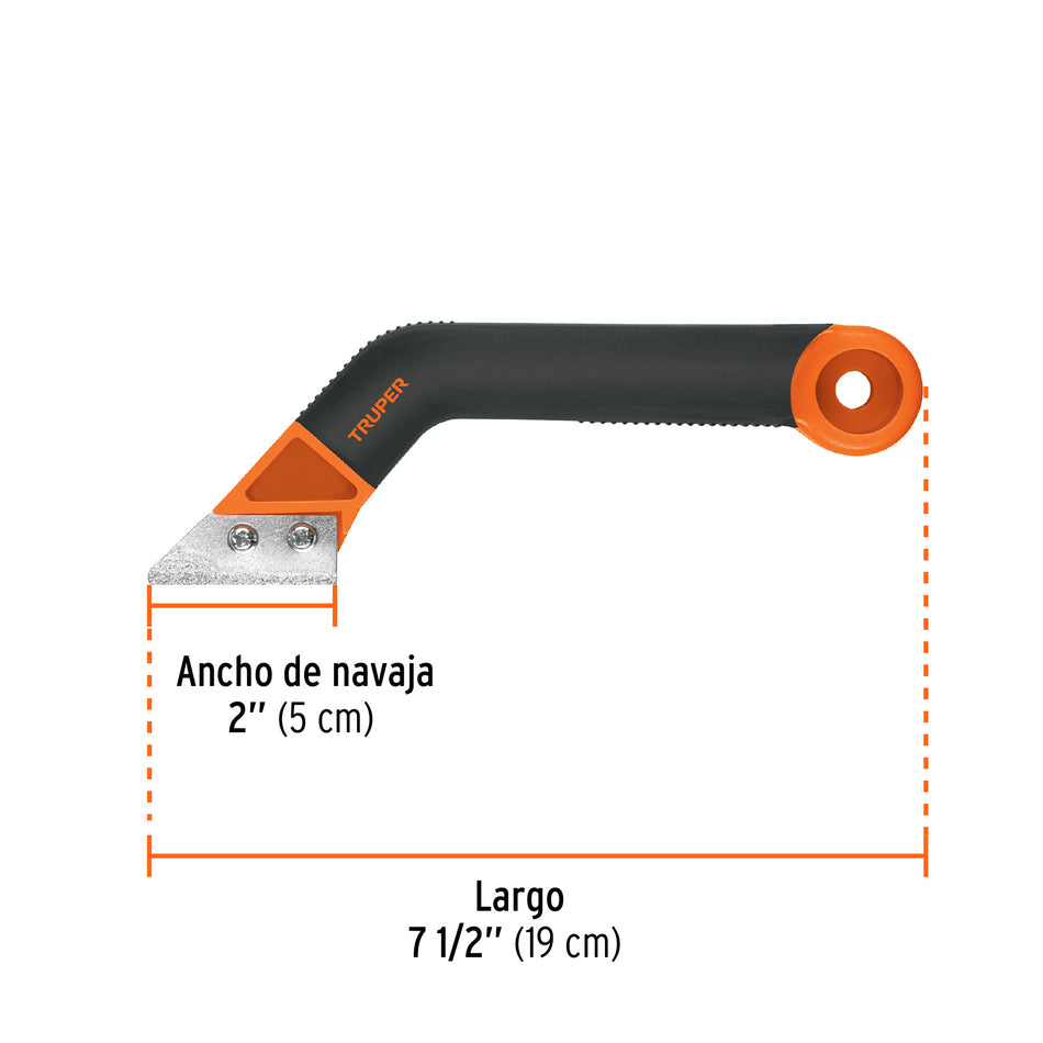 Raspador de lechada con cuchillas de 2', TRUPER Caja con 6, 100650