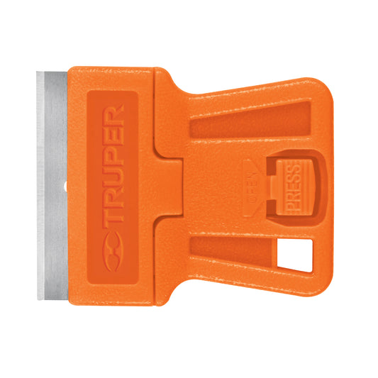 Mini raspador plástico con cuchilla de 1-1/2', TRUPER Caja con 12, 12352