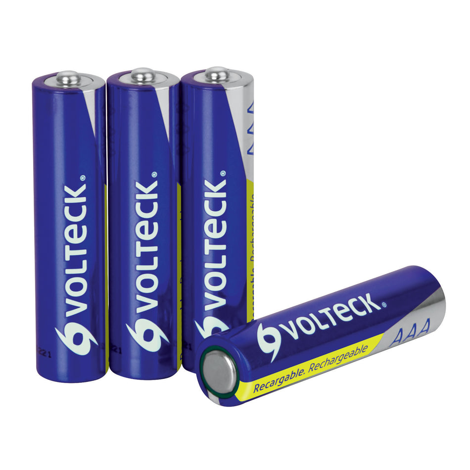 Blíster con 4 pilas recargables AAA uso general, 600 mAh Caja con 6, 47201