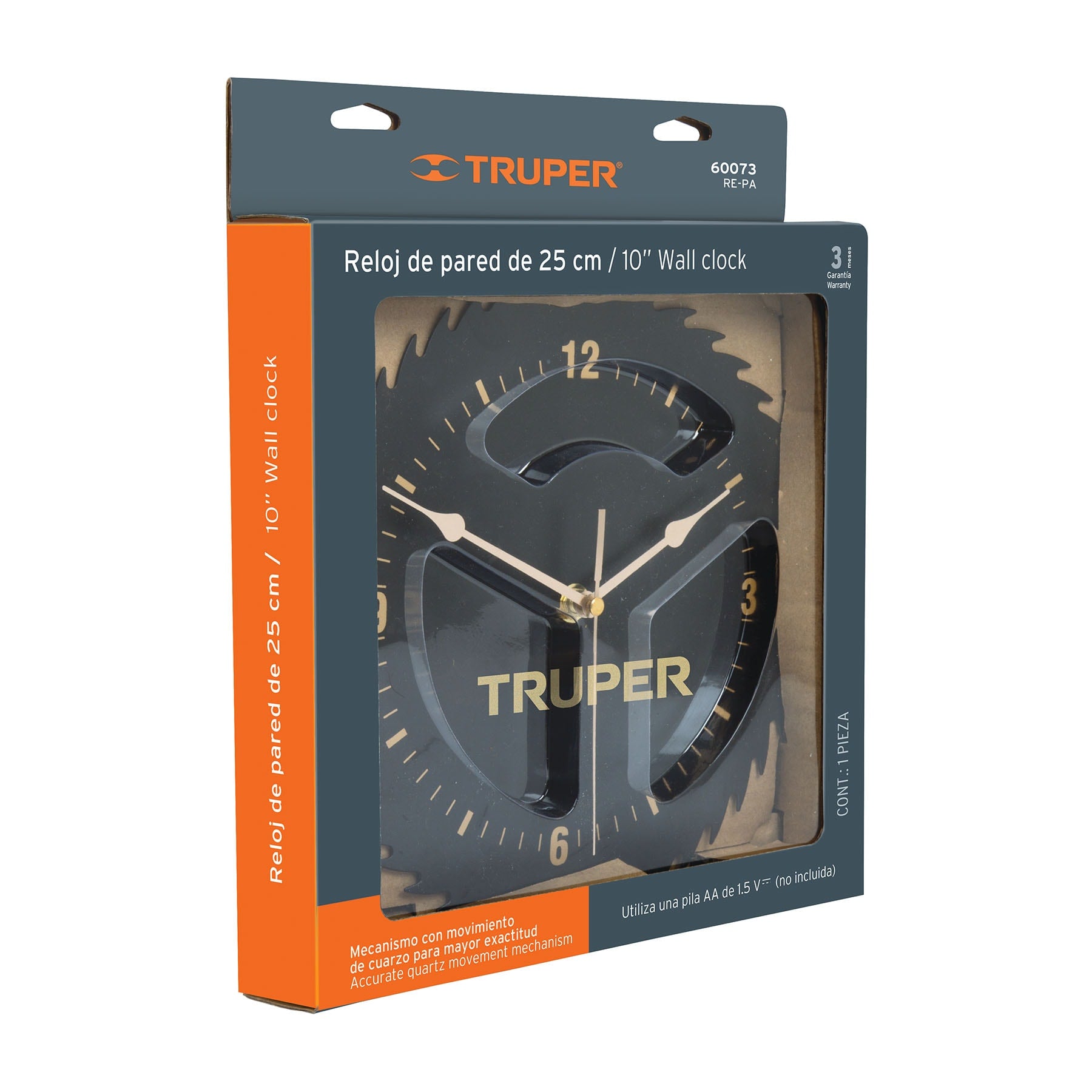 Reloj de pared, Truper, 60073