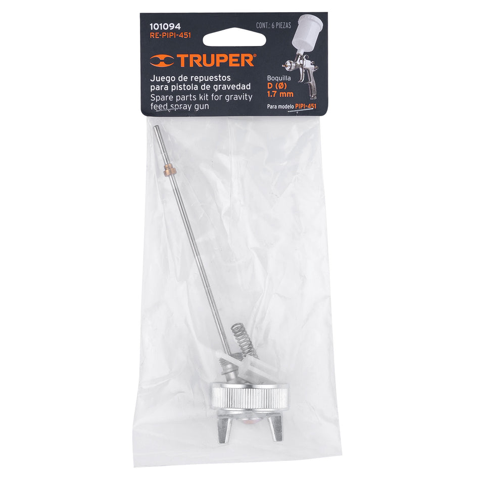 Repuestos para pistola para pintar PIPI-451, Truper, 101094
