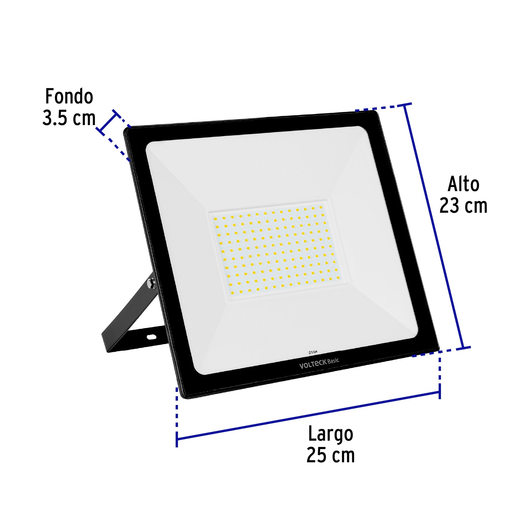 Reflector ultra delgado LED 100 W luz de día, Volteck Basic, 28016