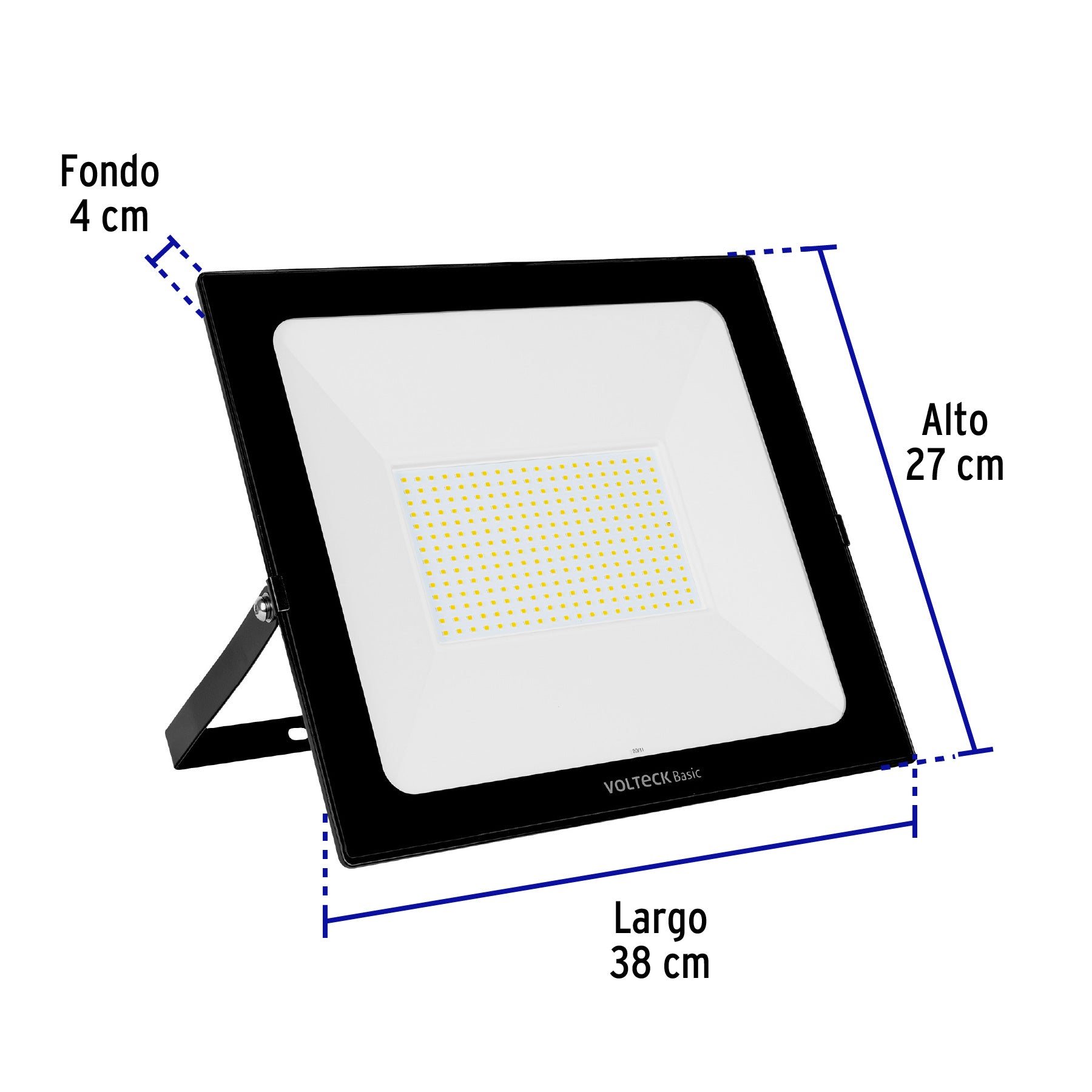 Reflector ultra delgado LED 200 W luz cálida, Volteck Basic, 28095