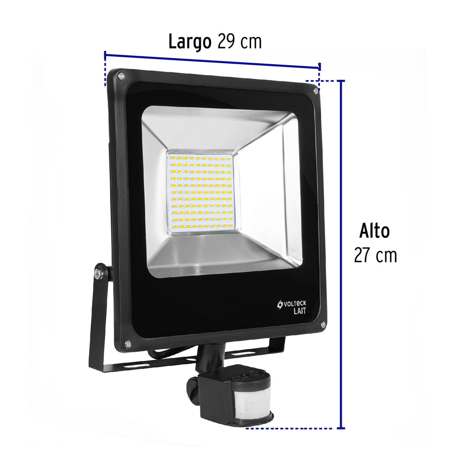 Reflector LED 50 W alta intensidad con sensor de movimiento, 49896