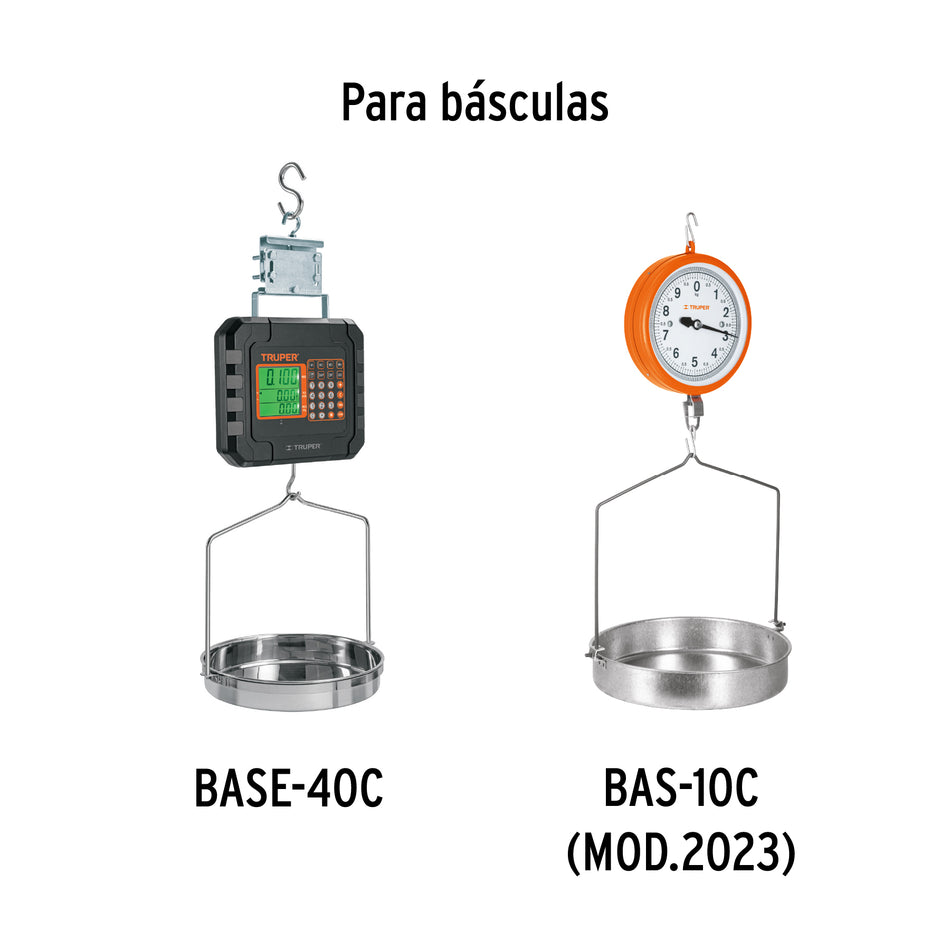 Charola para báscula mecánica colgante, Truper, 100861