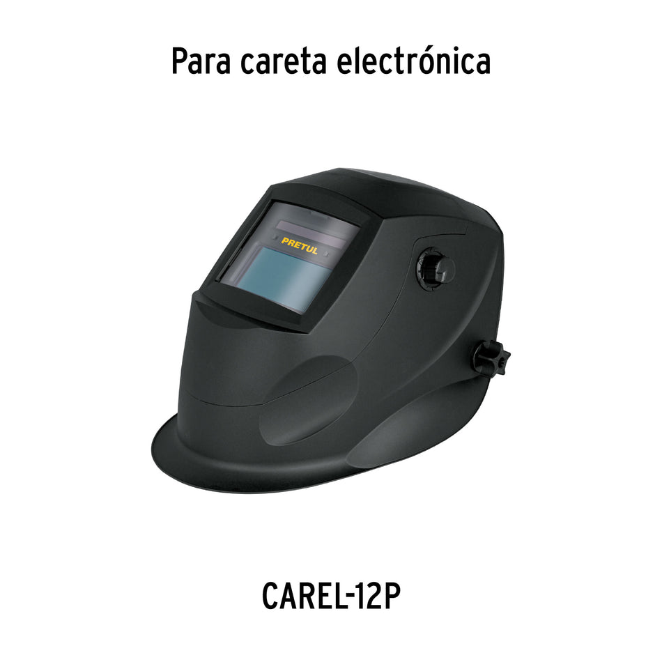 Bolsa c/2 micas para careta CAREL-12P, PRETUL Caja con 6, 27439