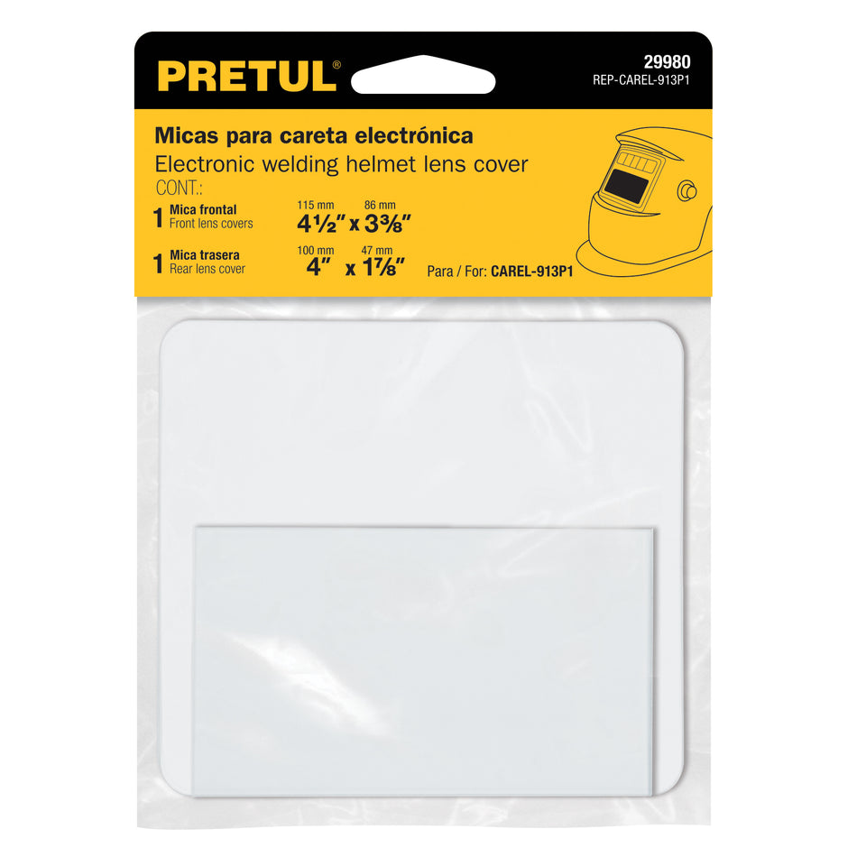 Bolsa c/2 micas para careta CAREL-913P1, PRETUL Caja con 6, 29980