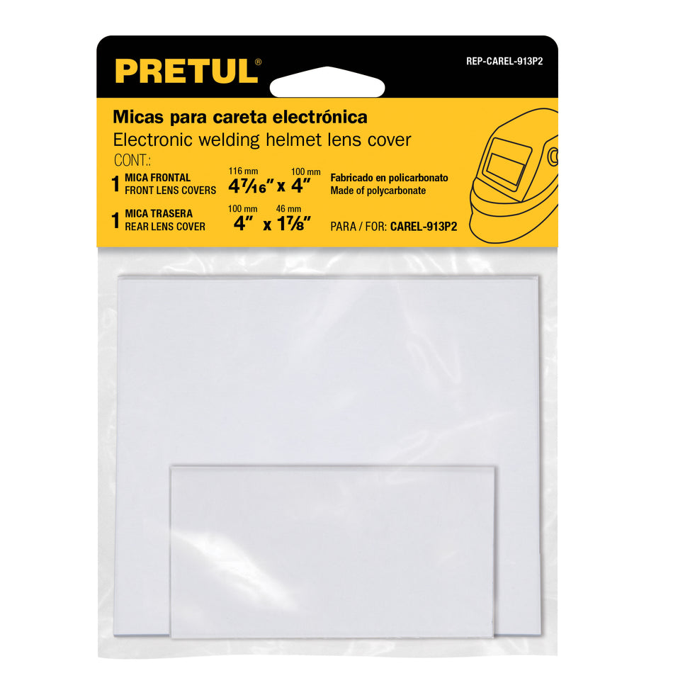 Bolsa c/2 micas para careta CAREL-913P2, PRETUL Caja con 6, 29981