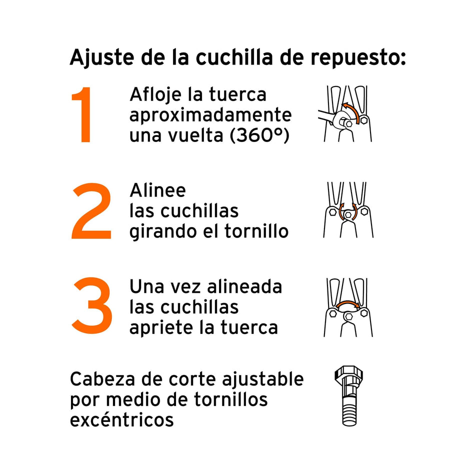 Cuchillas de repuesto para cortapernos 36', Truper, 12841
