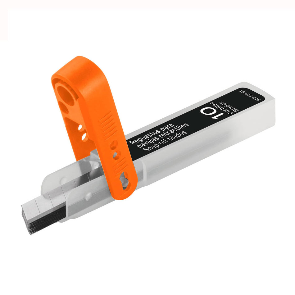 Estuche con 10 cuchillas SK2 de 9 mm para cutter, Expert Caja con 6, 100098
