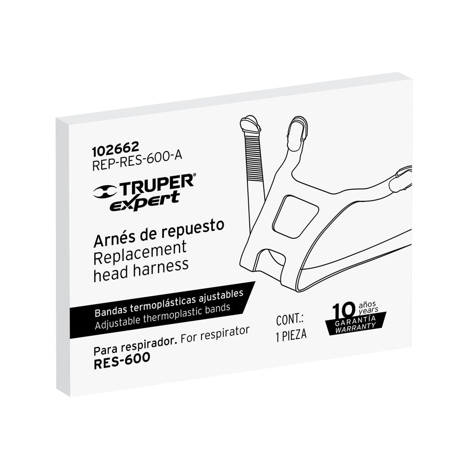 Arnés de repuesto para respirador RES-600, Truper, 102662