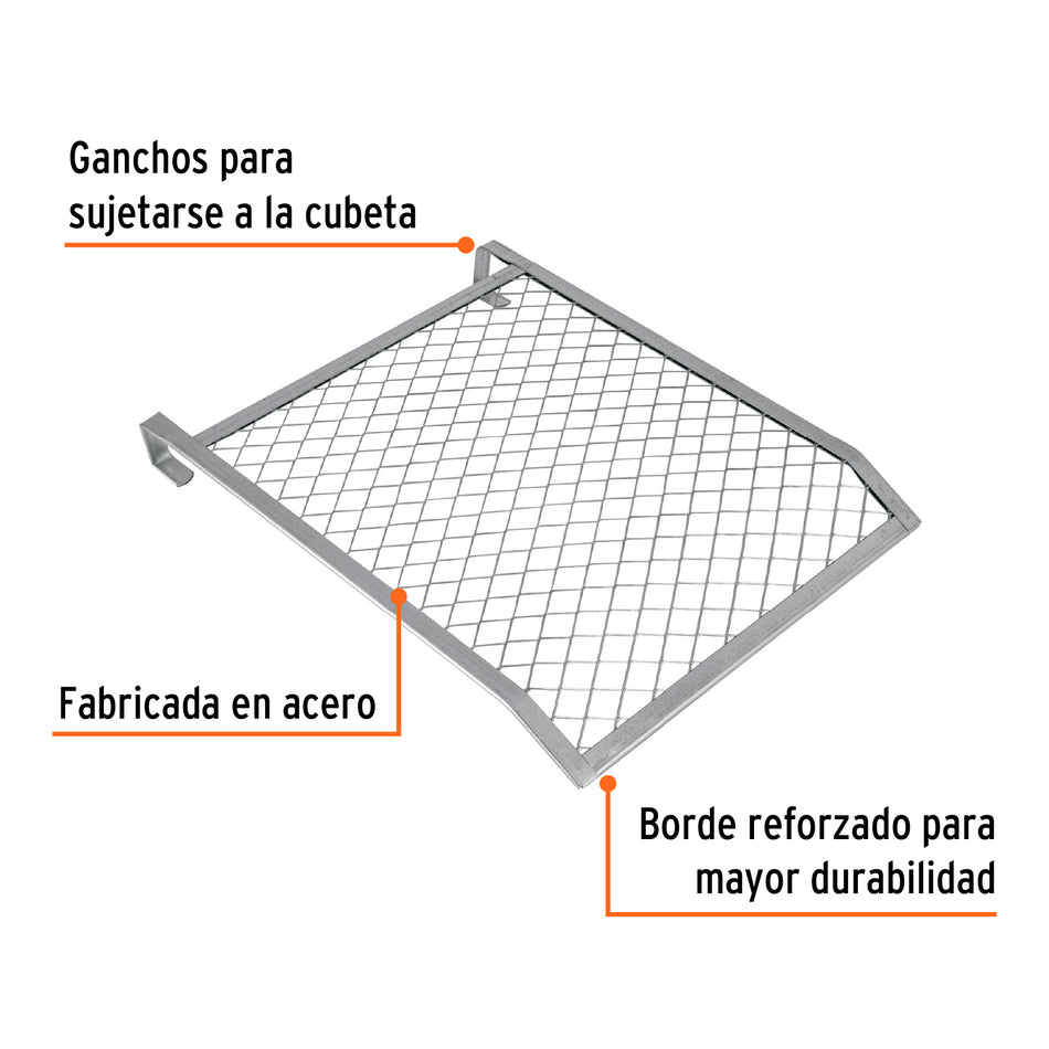 Rejilla escurridora para rodillos, TRUPER Caja con 12, 102551