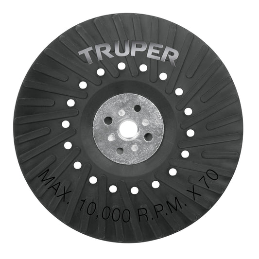Respaldo para discos de lija 7', eje M14, Truper Caja con 6, 17276