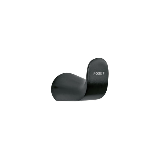 Gancho sencillo para toallas, negro, FOSET RIVIERA, 44317