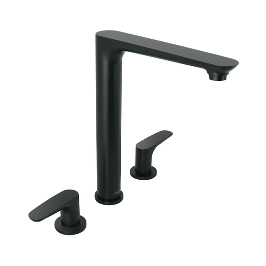 Mezcladora cuello alto para fregadero, negro, FOSET RIVIERA, 44096