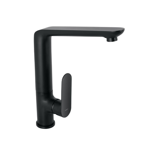 Monomando cuello alto para fregadero, negro, FOSET RIVIERA, 44102