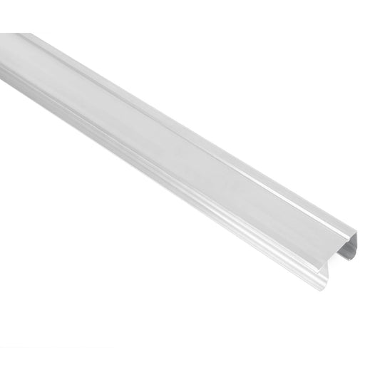 Riel superior 'JJ' de aluminio para puerta corrediza 2 m Caja con 10, 48972