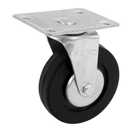 Rodaja hule 3', placa giratoria con balero, carga 110 kg Caja con 4, 48611