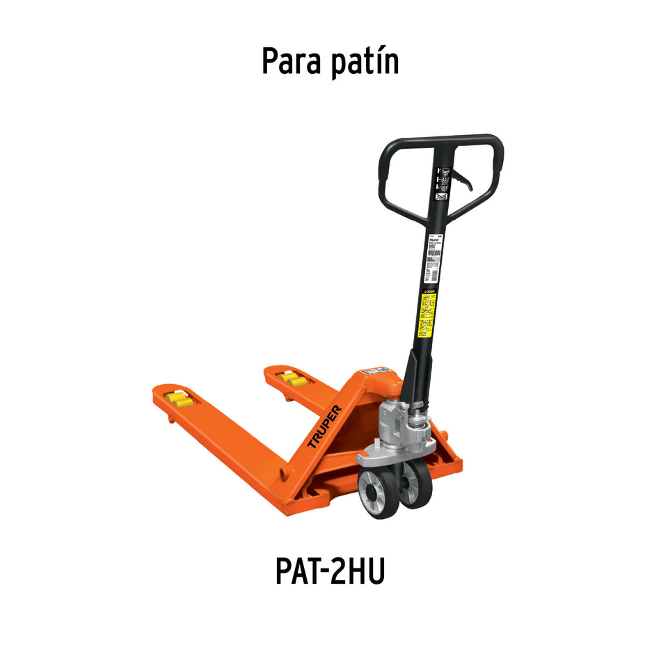 2 Rodillos para patín traspaleta de 2 ton PU-2HU, Truper, 100252