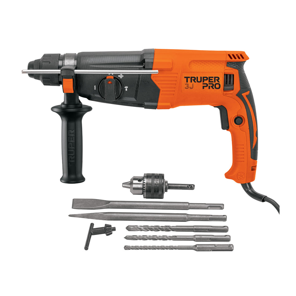 Rotomartillo SDS Plus 3 Joules, 800W, TRUPER PRO, 103066