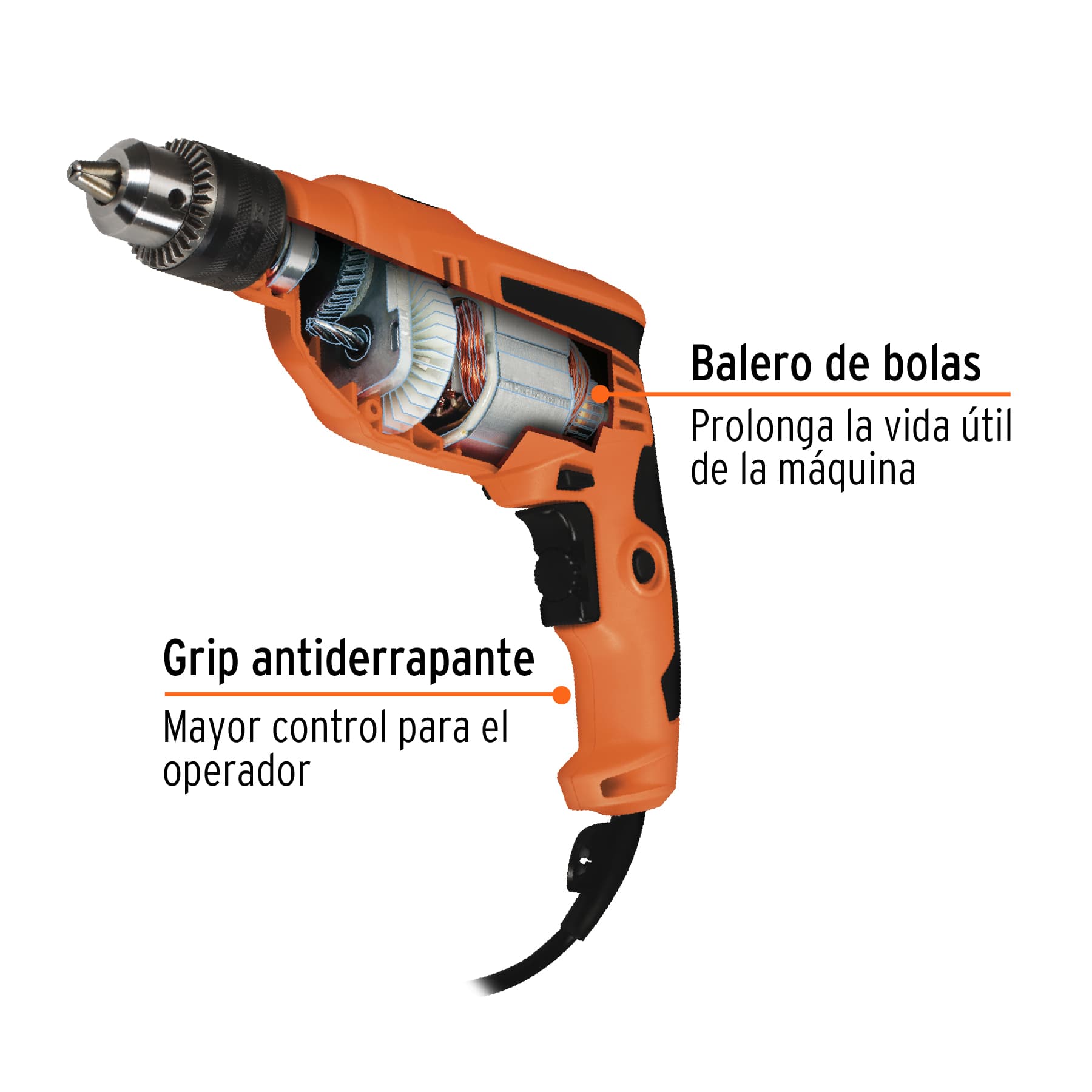 Rotomartillo 1/2', 600W, TRUPER PRO, 101273