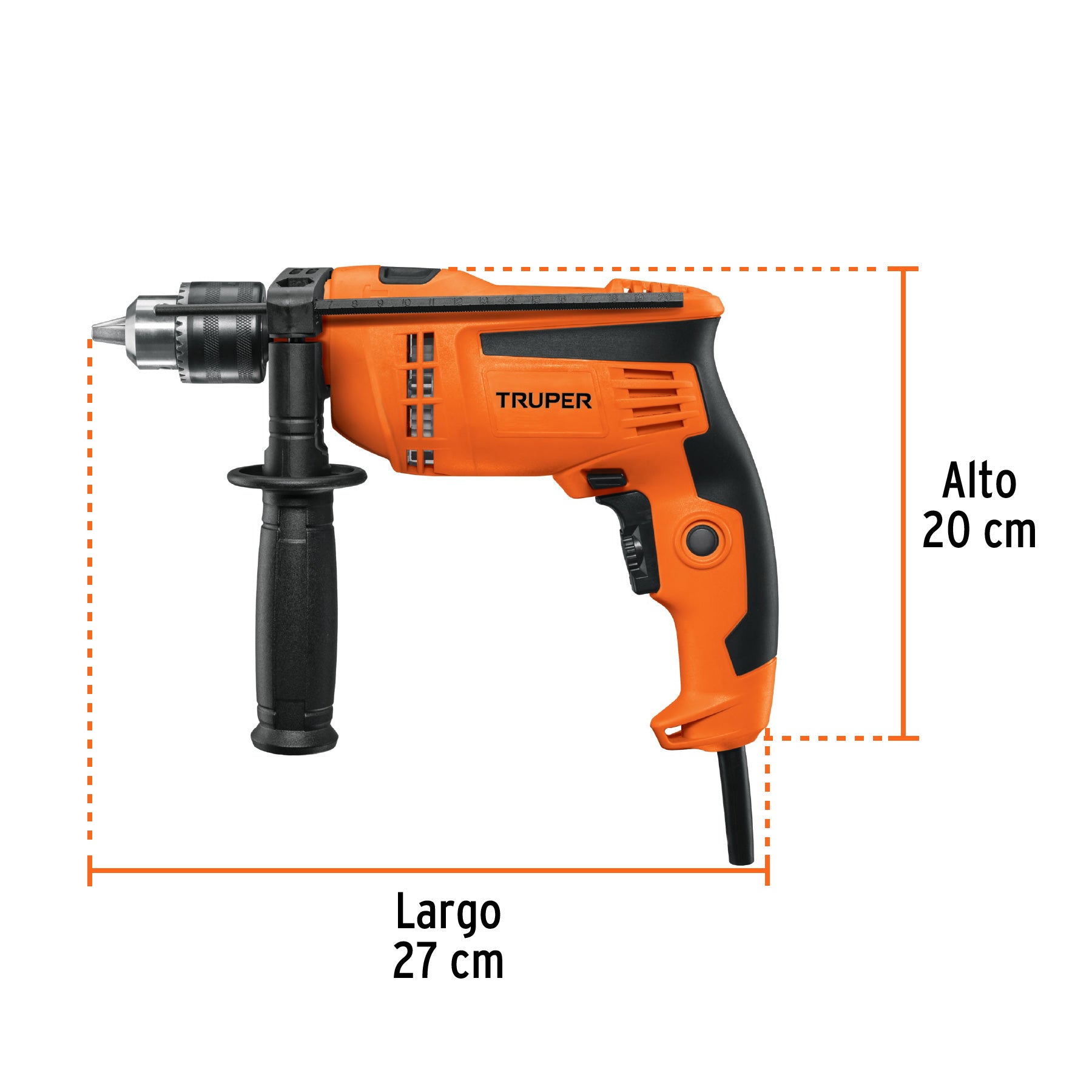 Rotomartillo 1/2', 600W, TRUPER PRO, 101273