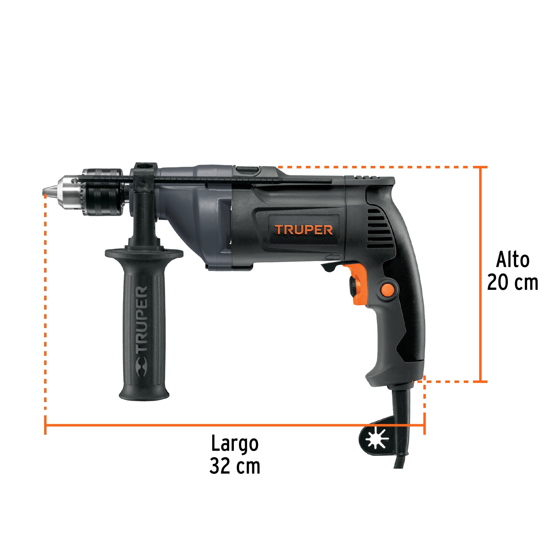 Rotomartillo 1/2', 800W, TRUPER INDUSTRIAL, 15683