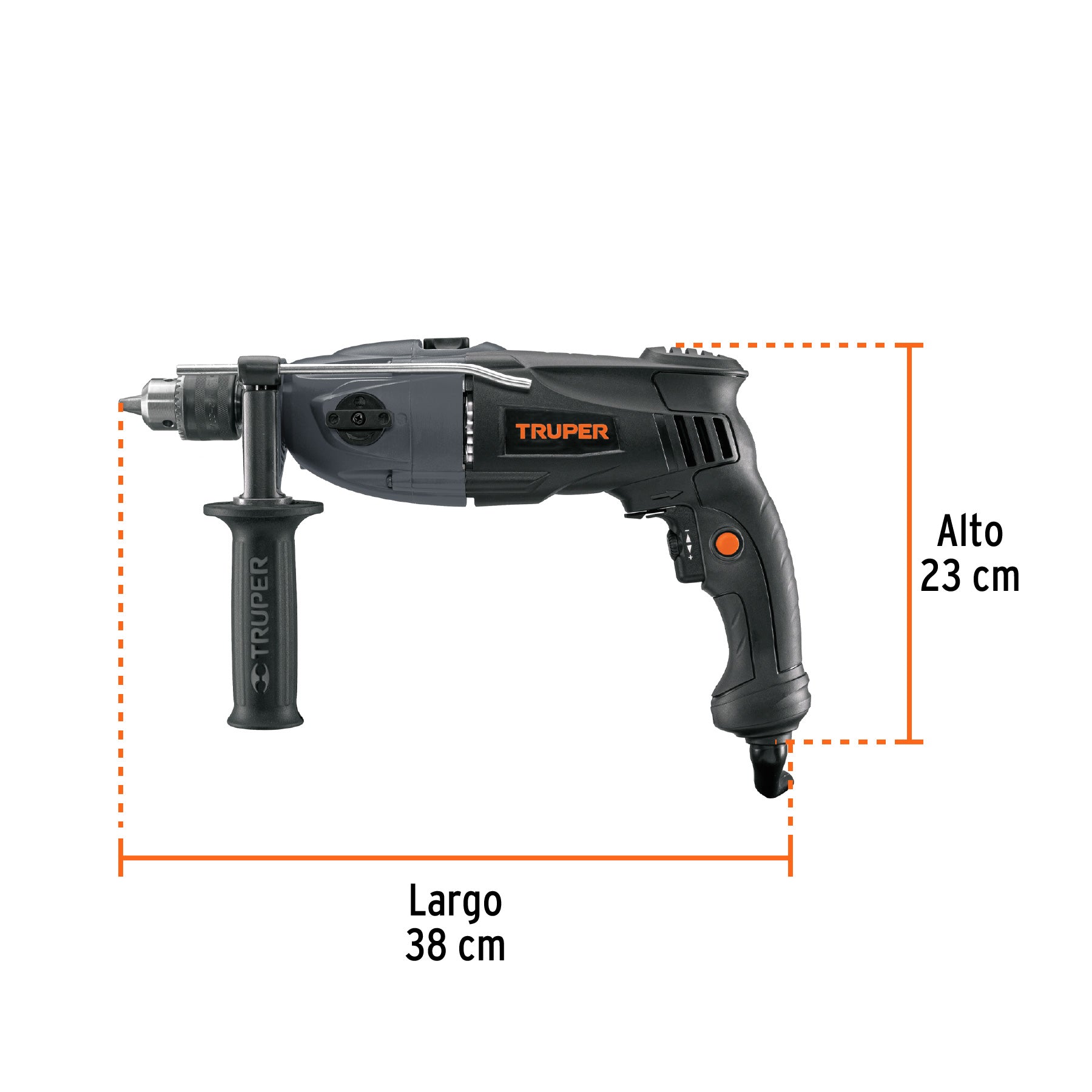 Rotomartillo 1/2', 1200W, TRUPER INDUSTRIAL, 16666