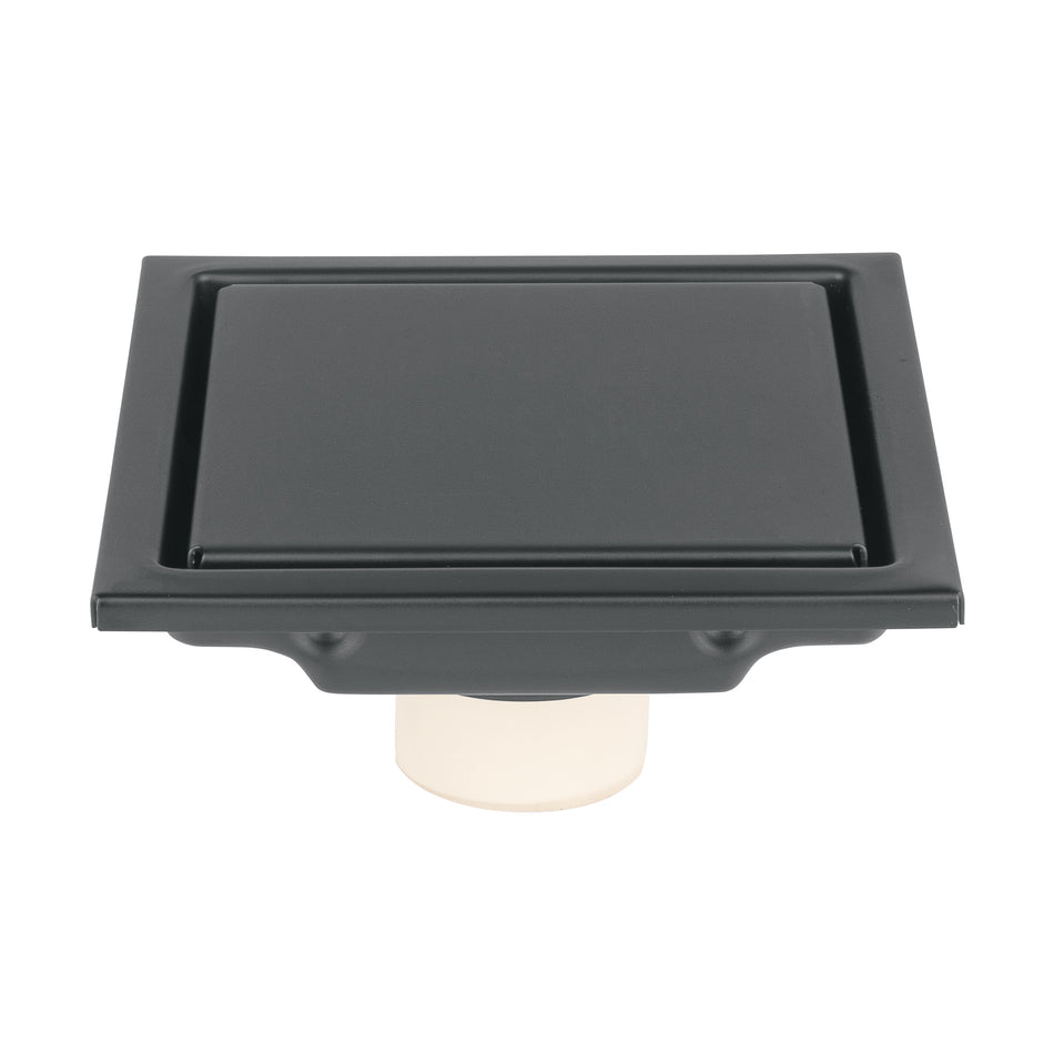 Resumidero reversible 4', anti olores, acero inox, negro, Aq Caja con 2, 45323