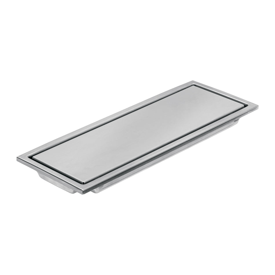 Resumidero largo reversible de 12', acero inox, Aqua Caja con 2, 46544