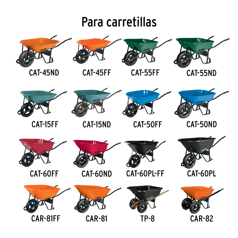 Puente para carretillas Truper Caja con 6, 11886