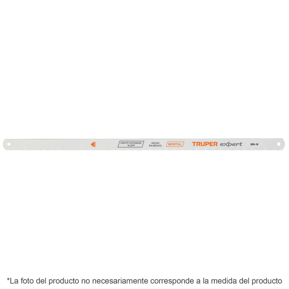 Blíster con 2 seguetas bimetálicas de 18 DPP, Truper Expert Caja con 25, 19699