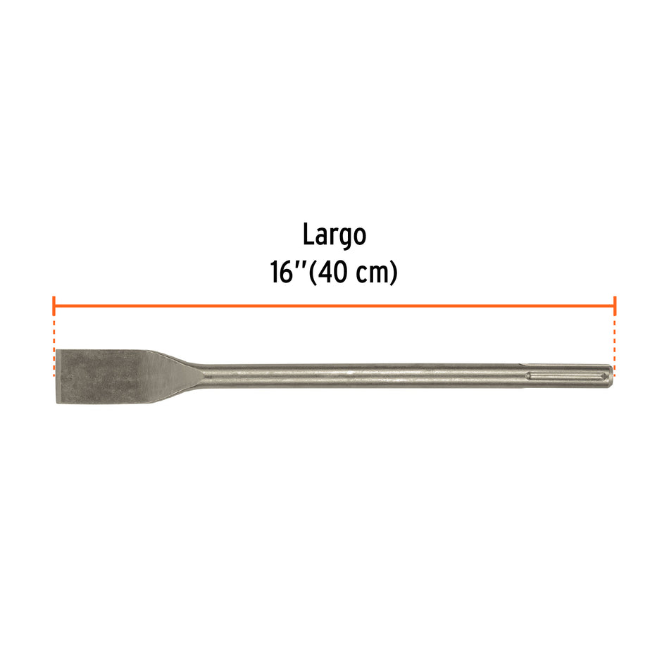 Cincel para azulejo SDS max 1-1/2' x 16', Truper Caja con 3, 101238