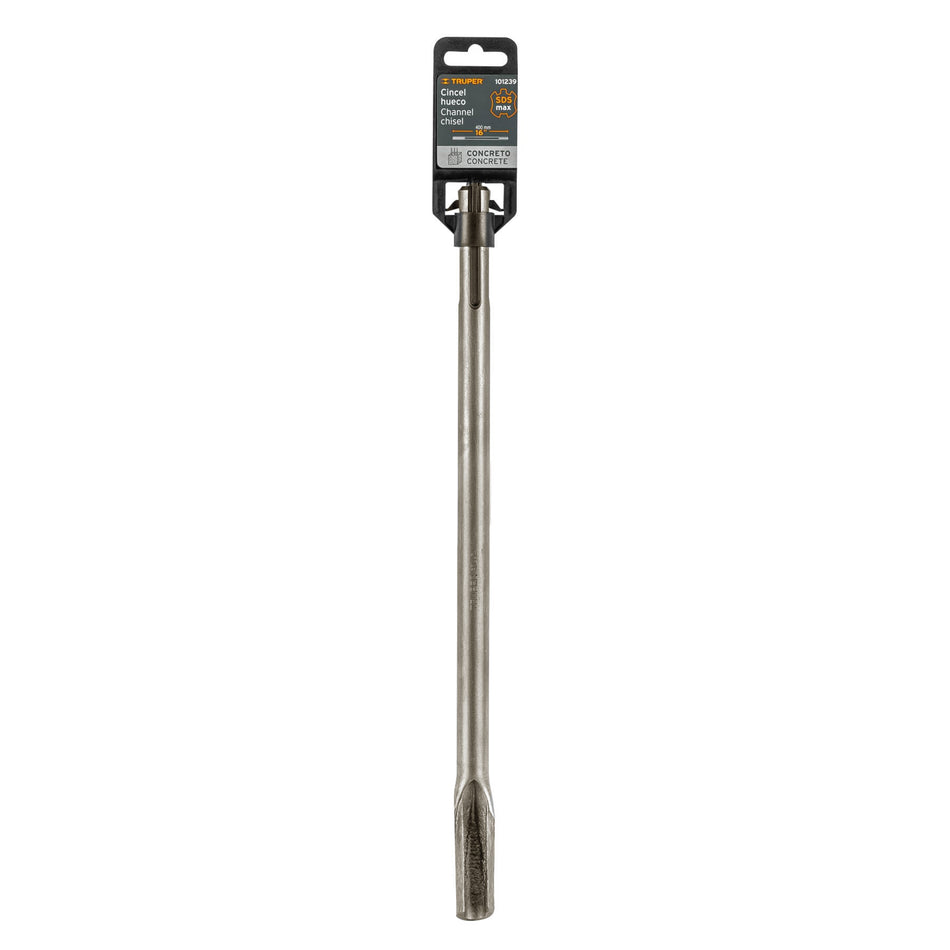 Cincel hueco para acanalado SDS max 7/8' x 16', Truper Caja con 3, 101239