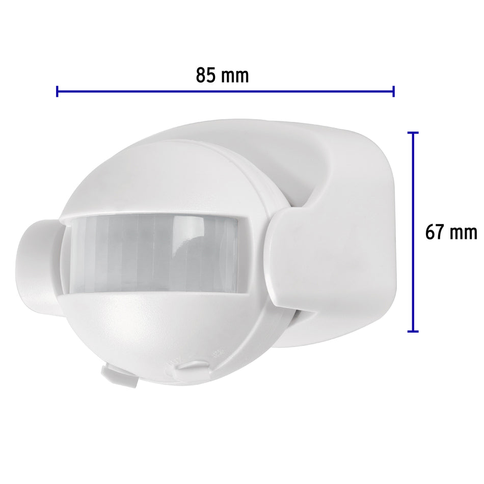 Sensor de movimiento de 180° para pared y techo, Volteck Caja con 2, 46594