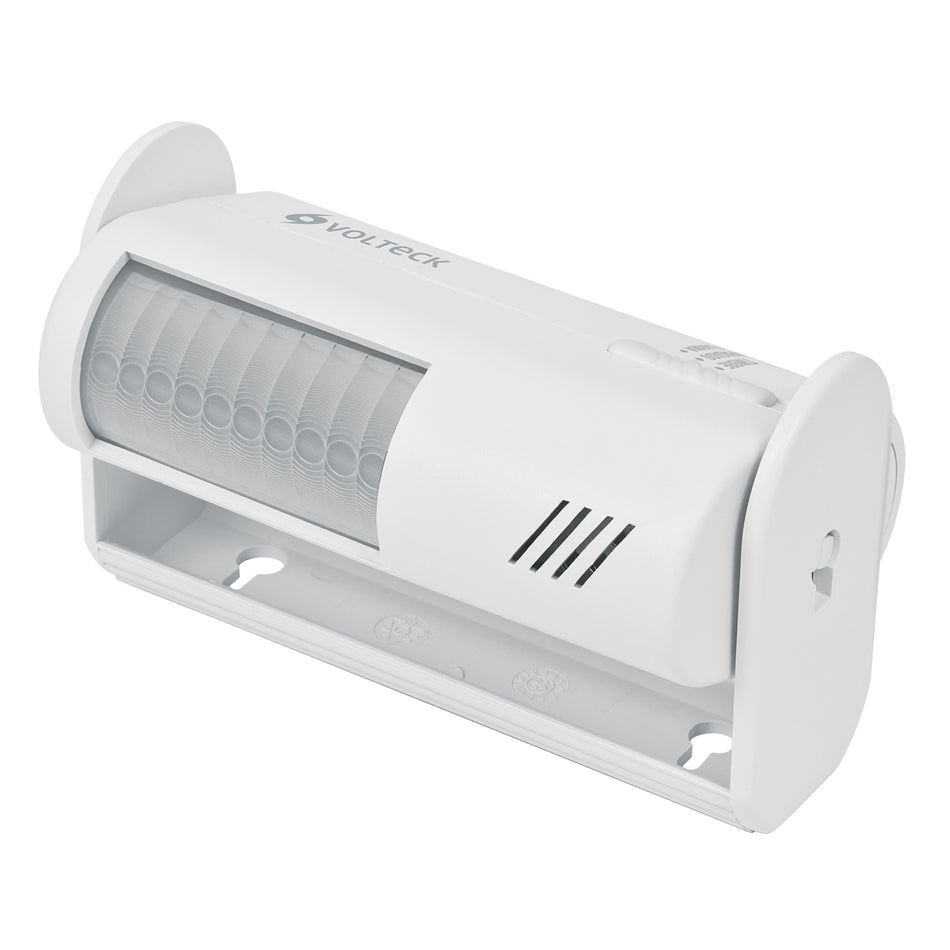 Sensor de movimiento con alarma y timbre, Volteck Caja con 2, 46595